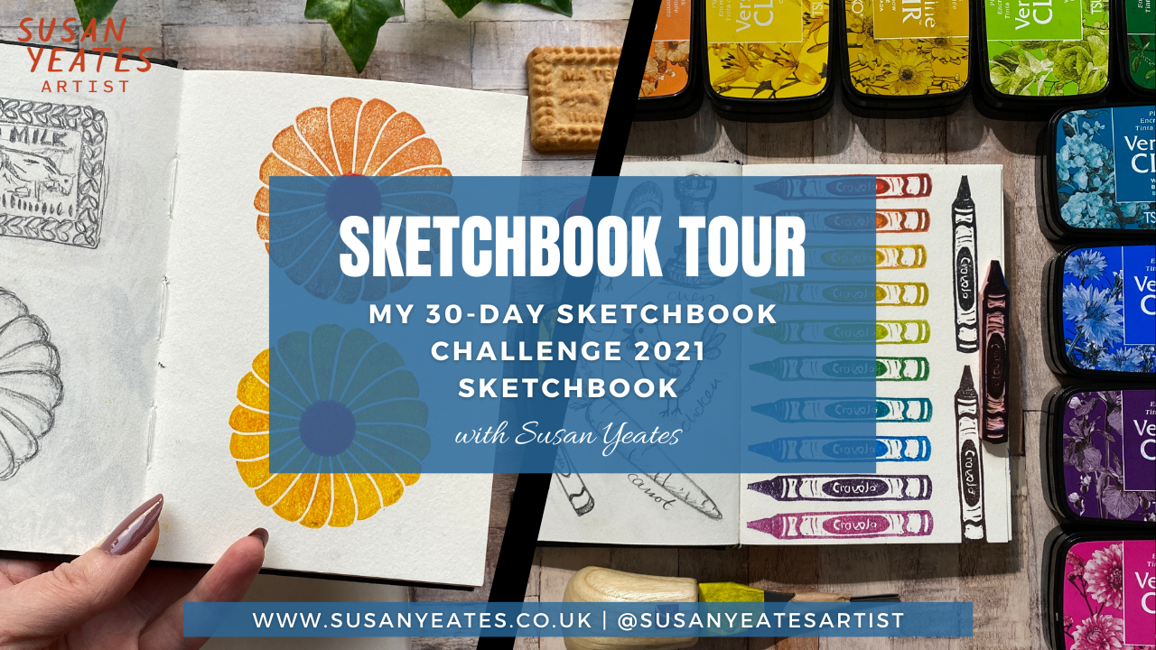 Sketchbook Tour: My 30-Day Sketchbook Challenge 2021 Sketchbook