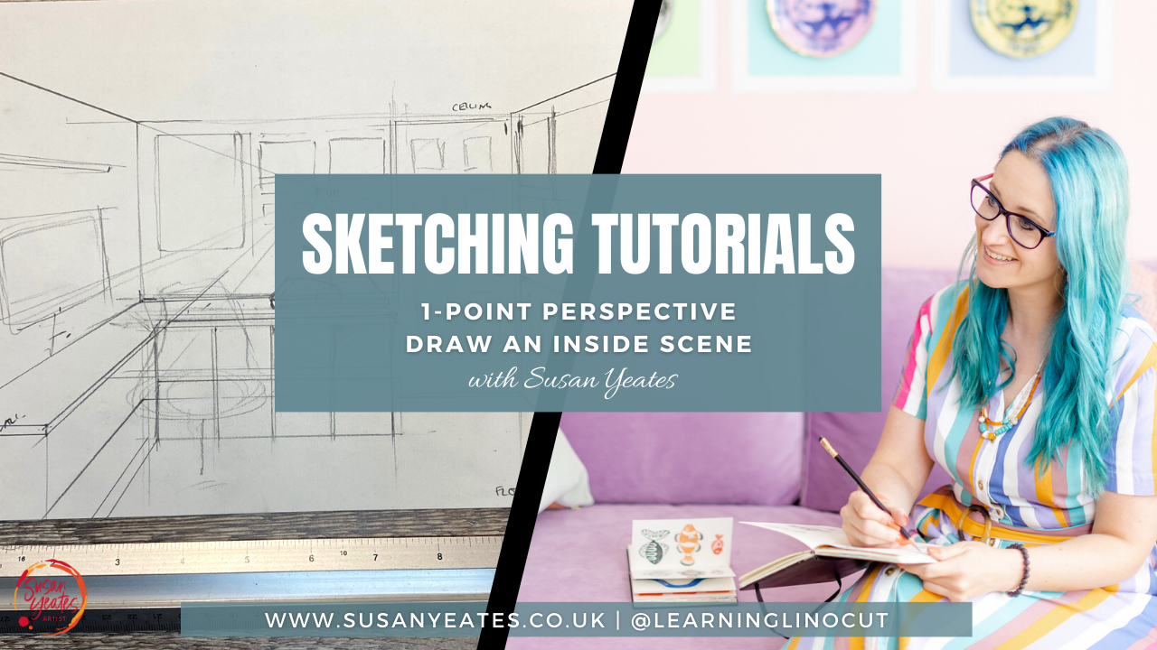 Sketchbook Tutorial - One-Point Perspective Inside a Room