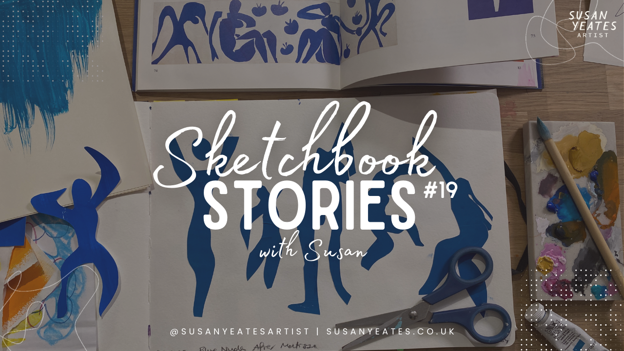 Sketchbook Stories Episode 19 - Blue collages
