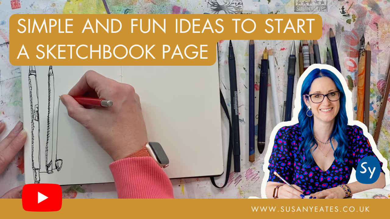 Simple and Fun Ideas to Start a Sketchbook Page