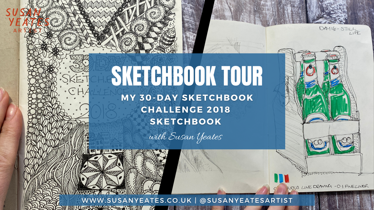 Sketchbook Tour: My 30-Day Sketchbook Challenge 2018 Sketchbook