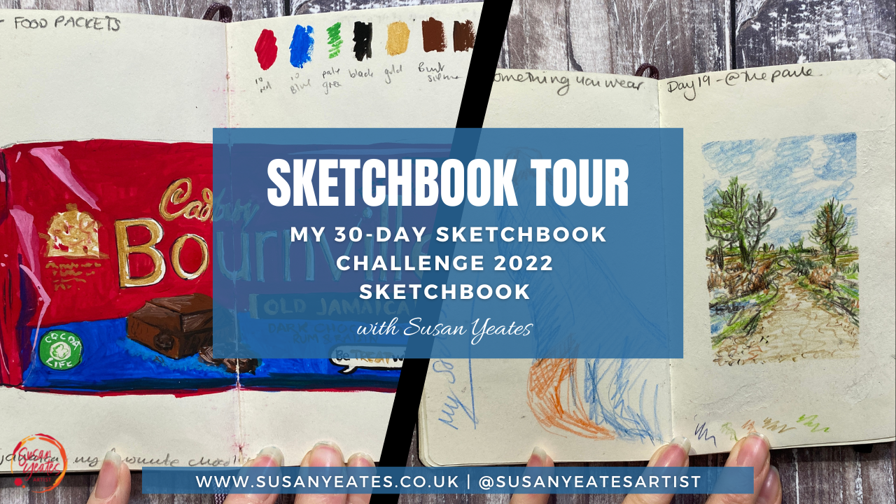 Sketchbook Tour: My 30-Day Sketchbook Challenge 2022 Sketchbook