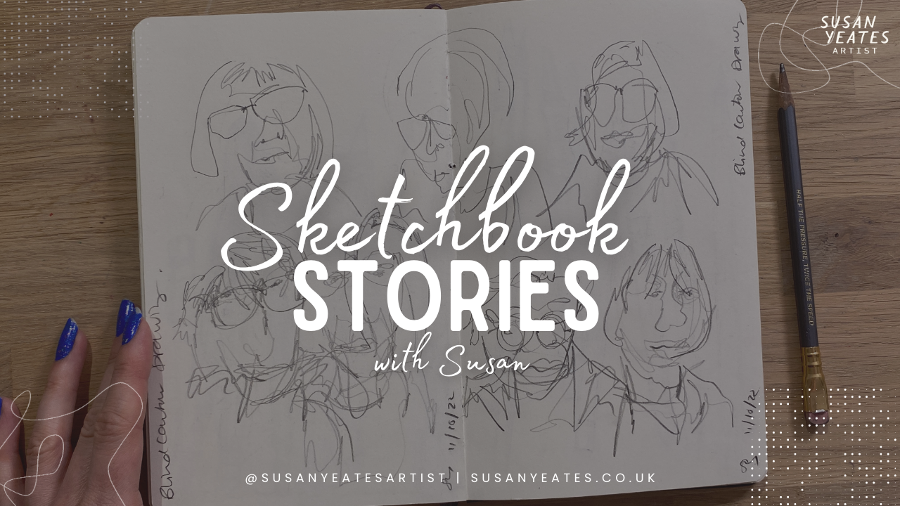 Sketchbook Stories Episode 13 - Blind Contour Drawing Faces