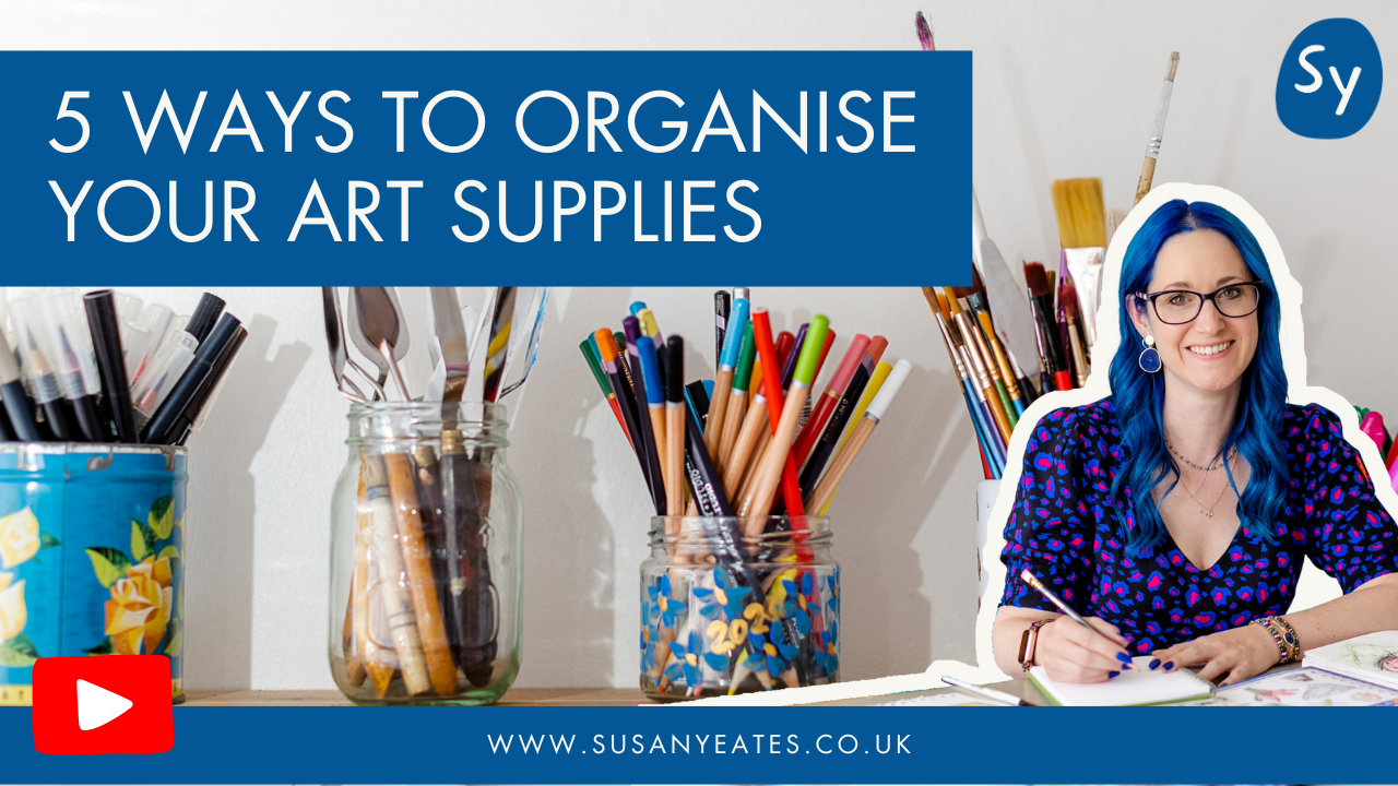 5 ways to organise your art supplies