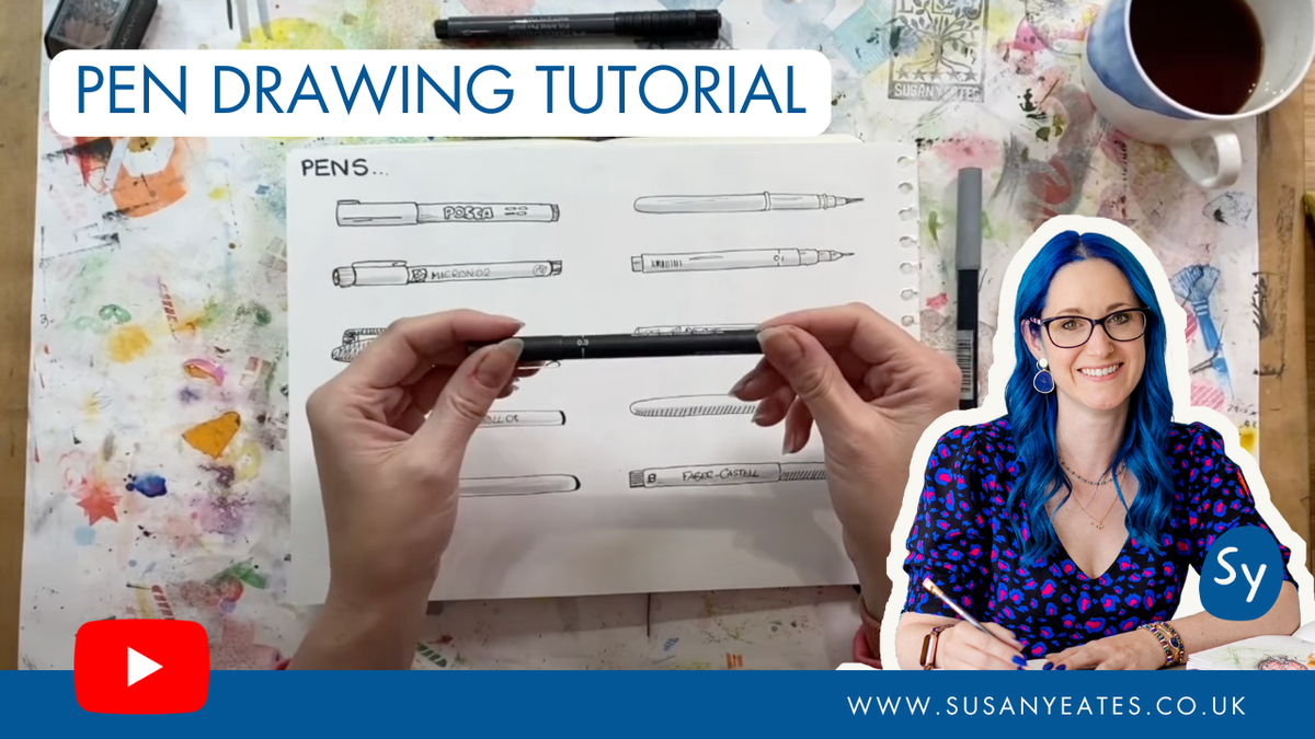 Basic Drawing Using S Pen 10 Minute Pen Drawing Tutorial