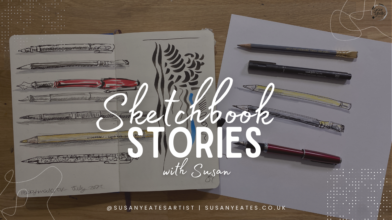 Sketchbook Stories Episode 2 - A Page of Pens and Scribbles