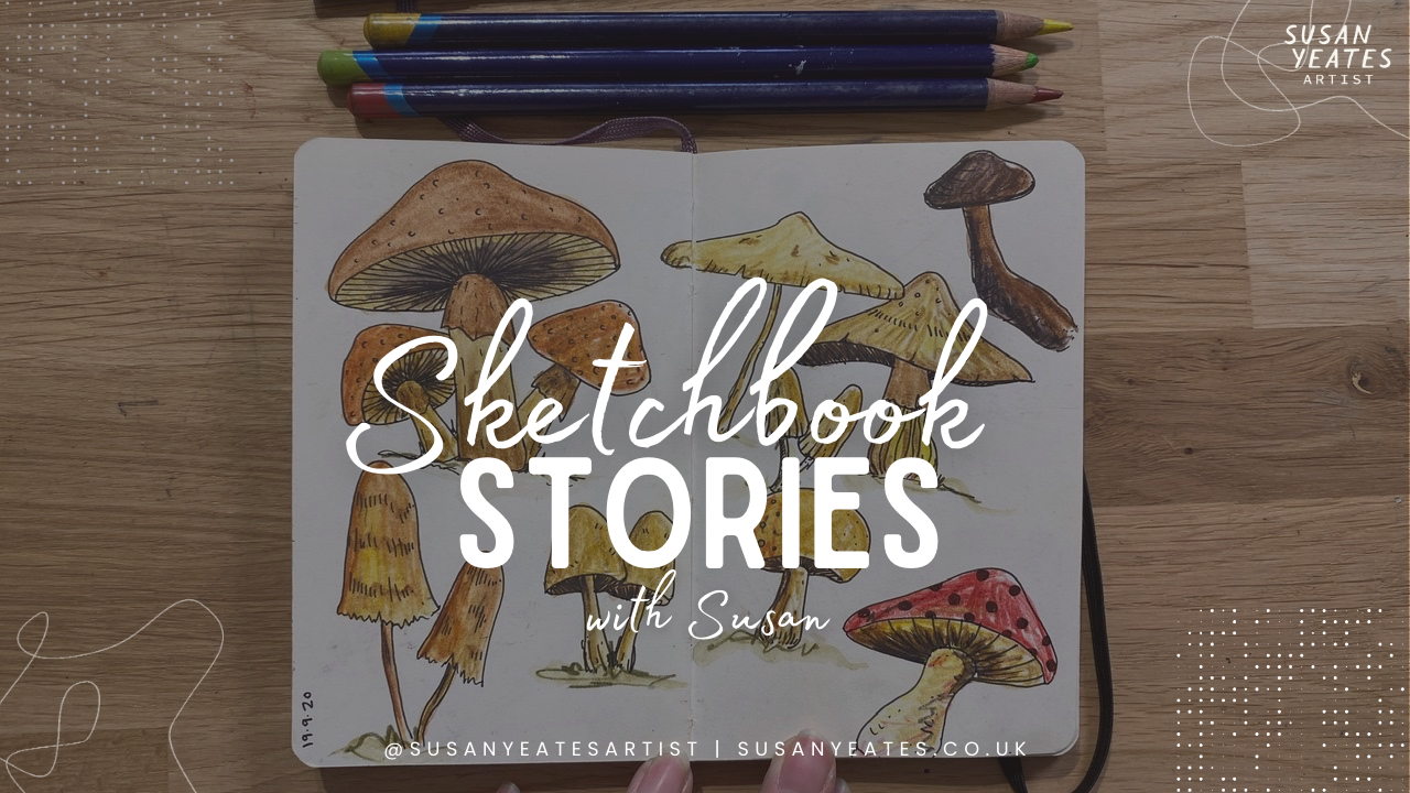 Sketchbook Stories Episode 3 - How to Draw Mushrooms Using Fine Liner Pen
