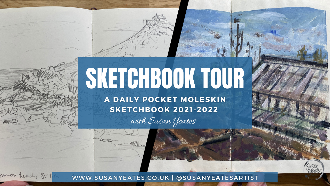 Sketchbook Tour: My Daily Moleskin Sketchbook (2021-2022)