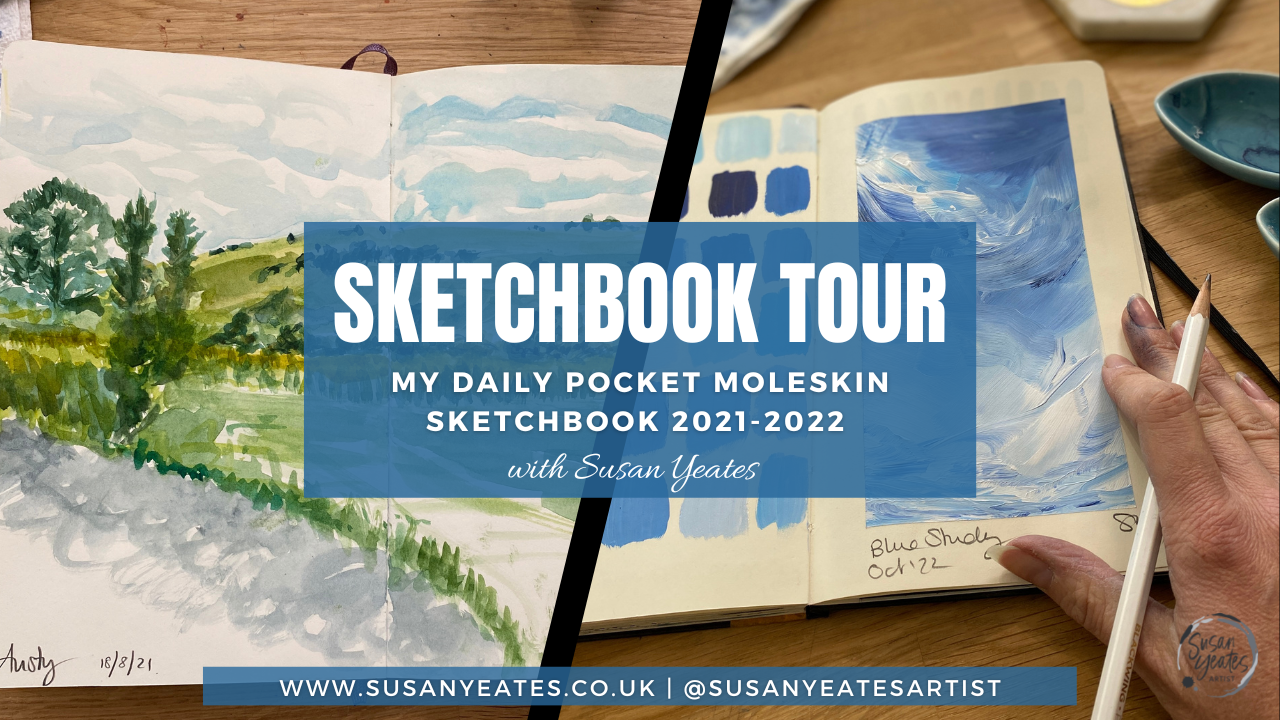 Sketchbook Tour: My Daily Moleskin Sketchbook (2021-2022)