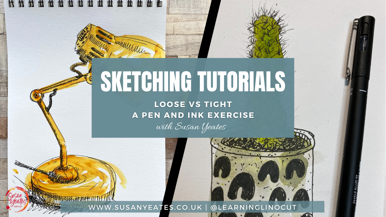 Sketchbook Tutorial: Loose Vs Tight (Pen and Ink Exercise)