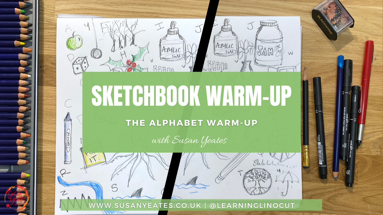 Sketchbook Warm Up - The Alphabet Warm Up