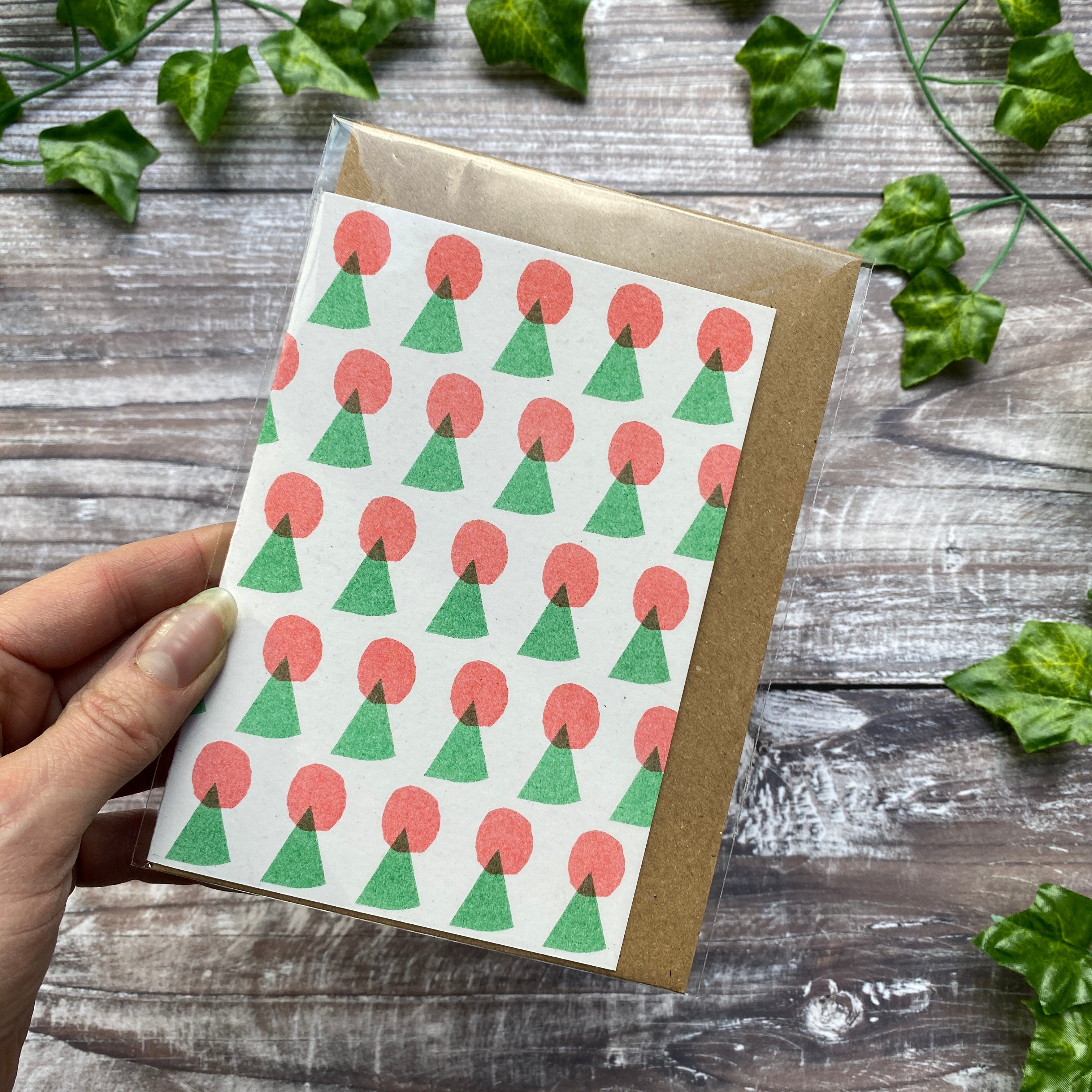 SALE - "Christmas Retro Vibes" - A6 Riso Printed Greetings Card Collection x 4